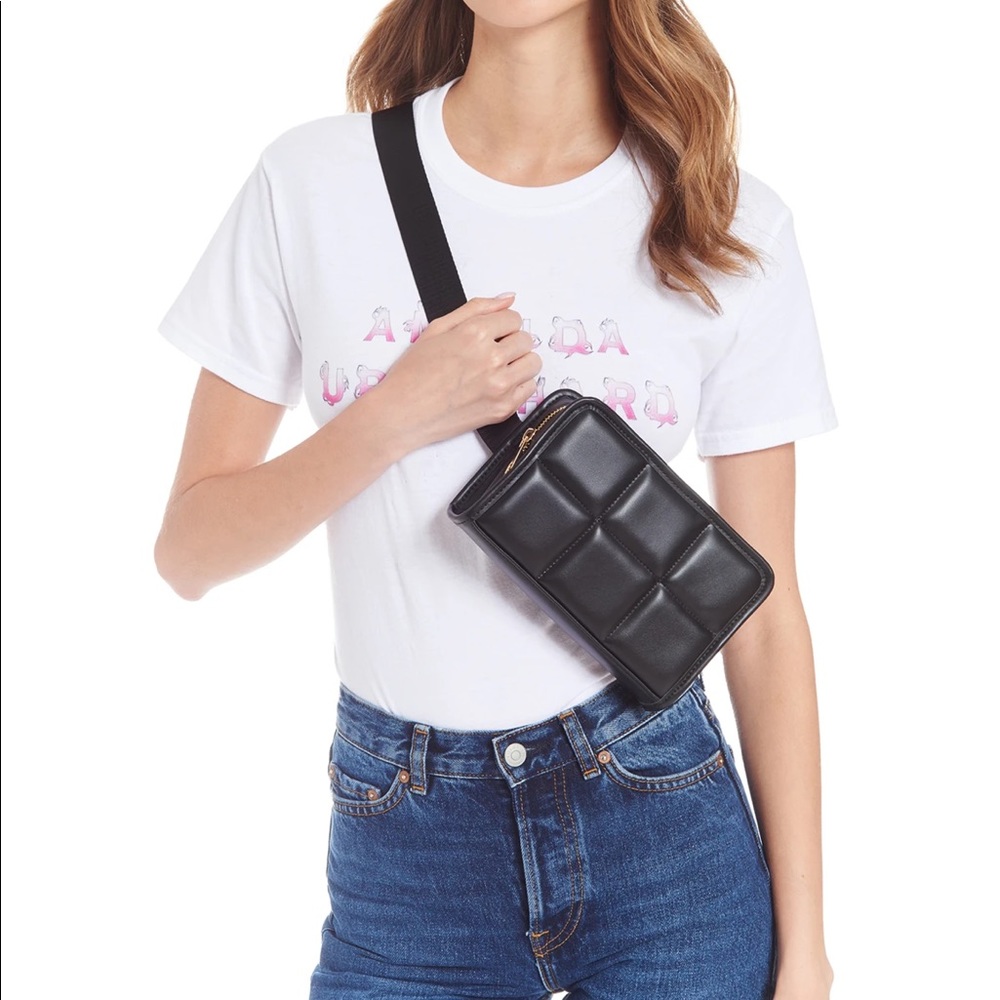 Amanda Uprichard Black Belt Bag